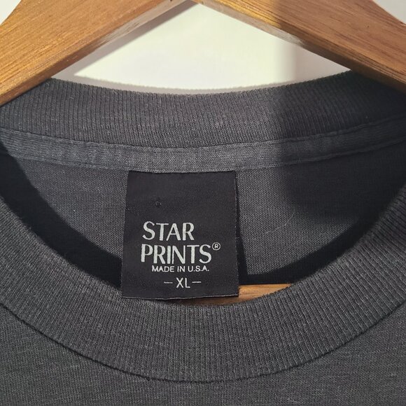 Vintage 80s Everly Brothers Black Faded XL T-Shirt Single Stitch Made in USA - Picture 3 of 5